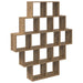 Vegghylle Artisan eik 120 x 20 x 136 cm Konstruert tre