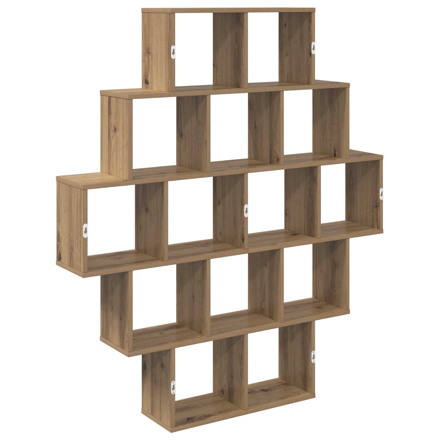 Vegghylle Artisan eik 120 x 20 x 136 cm Konstruert tre