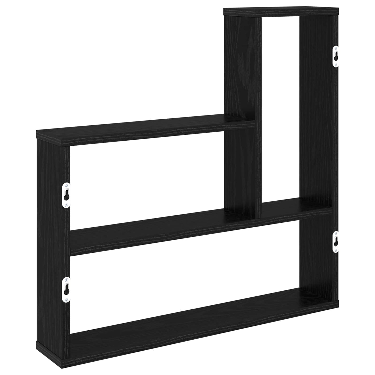 Vegghylle Svart eik 60 x 11 x 60 cm Konstruert tre