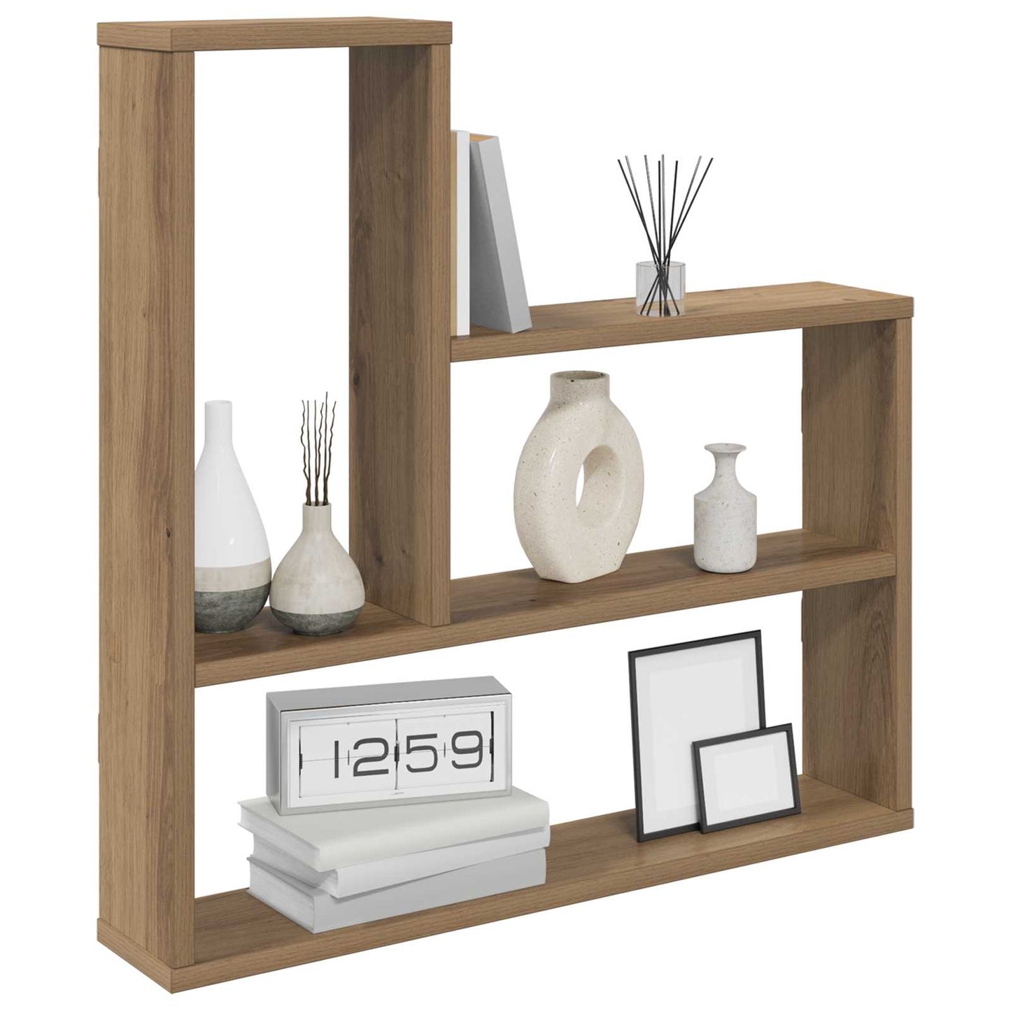 Vegghylle Artisan eik 60 x 11 x 60 cm Konstruert tre