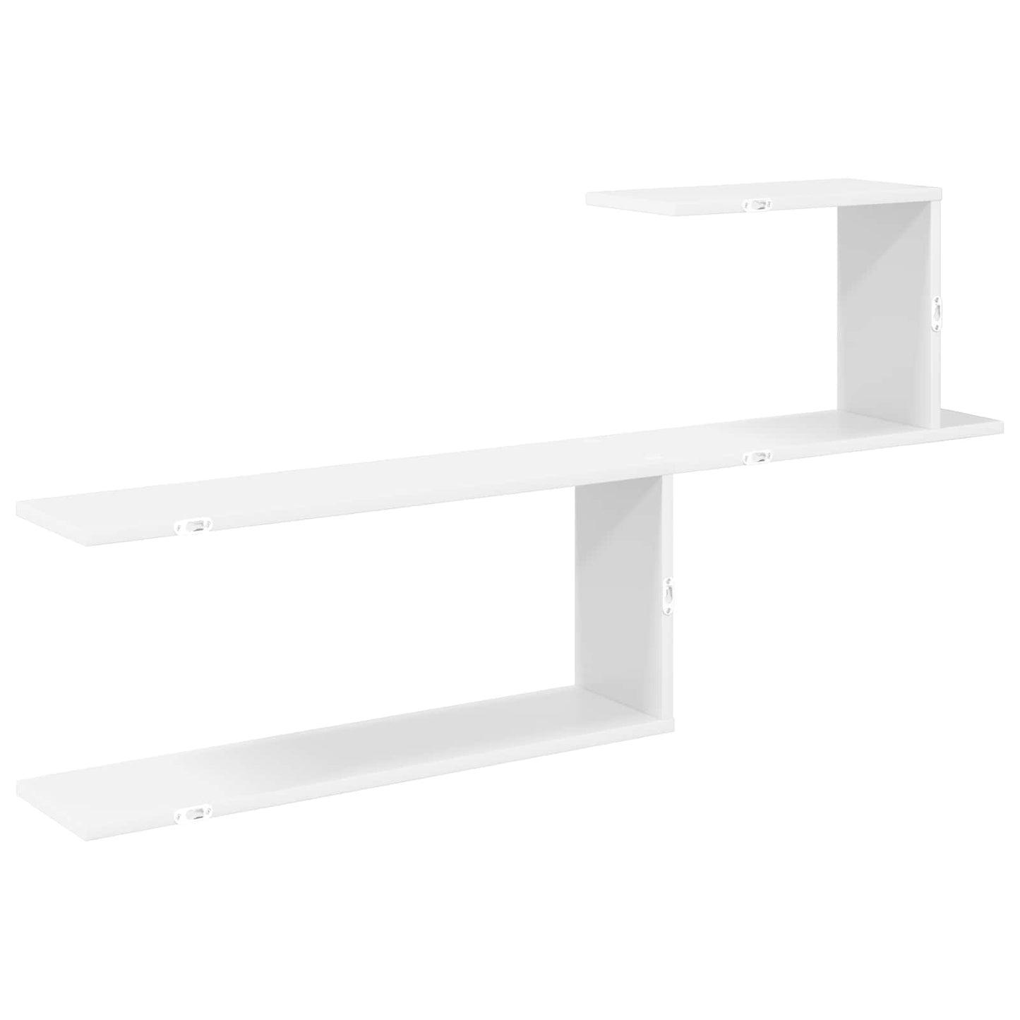 Vegghylle Hvit 122 x 18 x 60 cm Konstruert tre