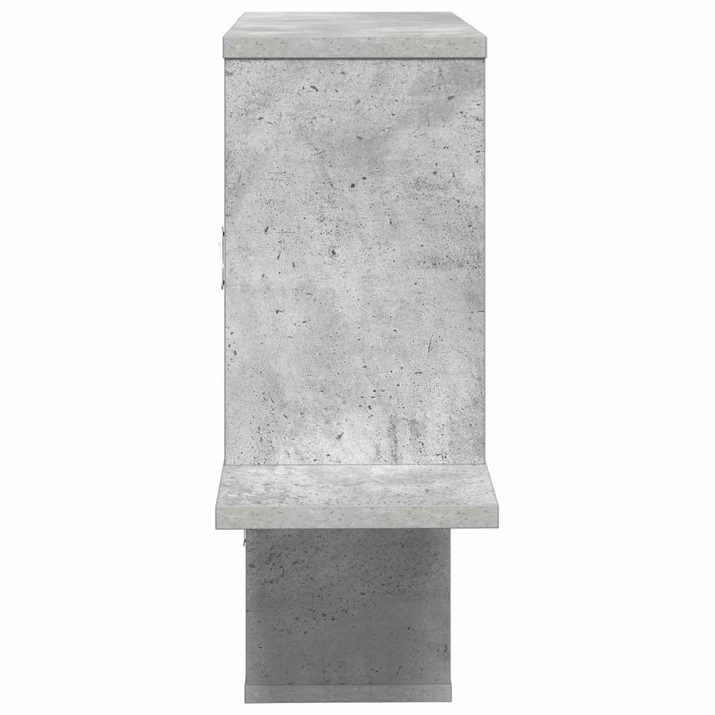 Vegghylle Betonggrå 122 x 18 x 60 cm Konstruert tre