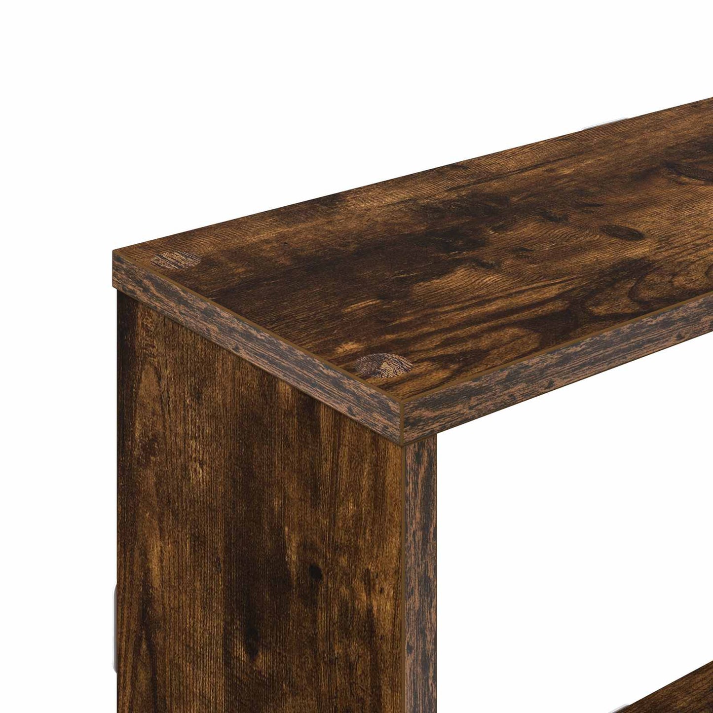 Vegghylle Røkt Eik 122 x 18 x 60 cm Konstruert tre