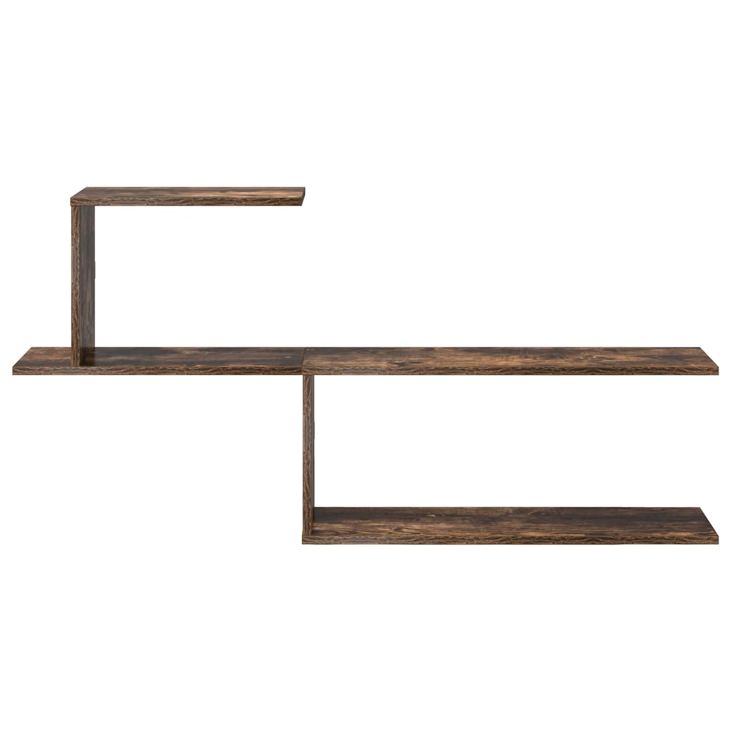 Vegghylle Røkt Eik 122 x 18 x 60 cm Konstruert tre
