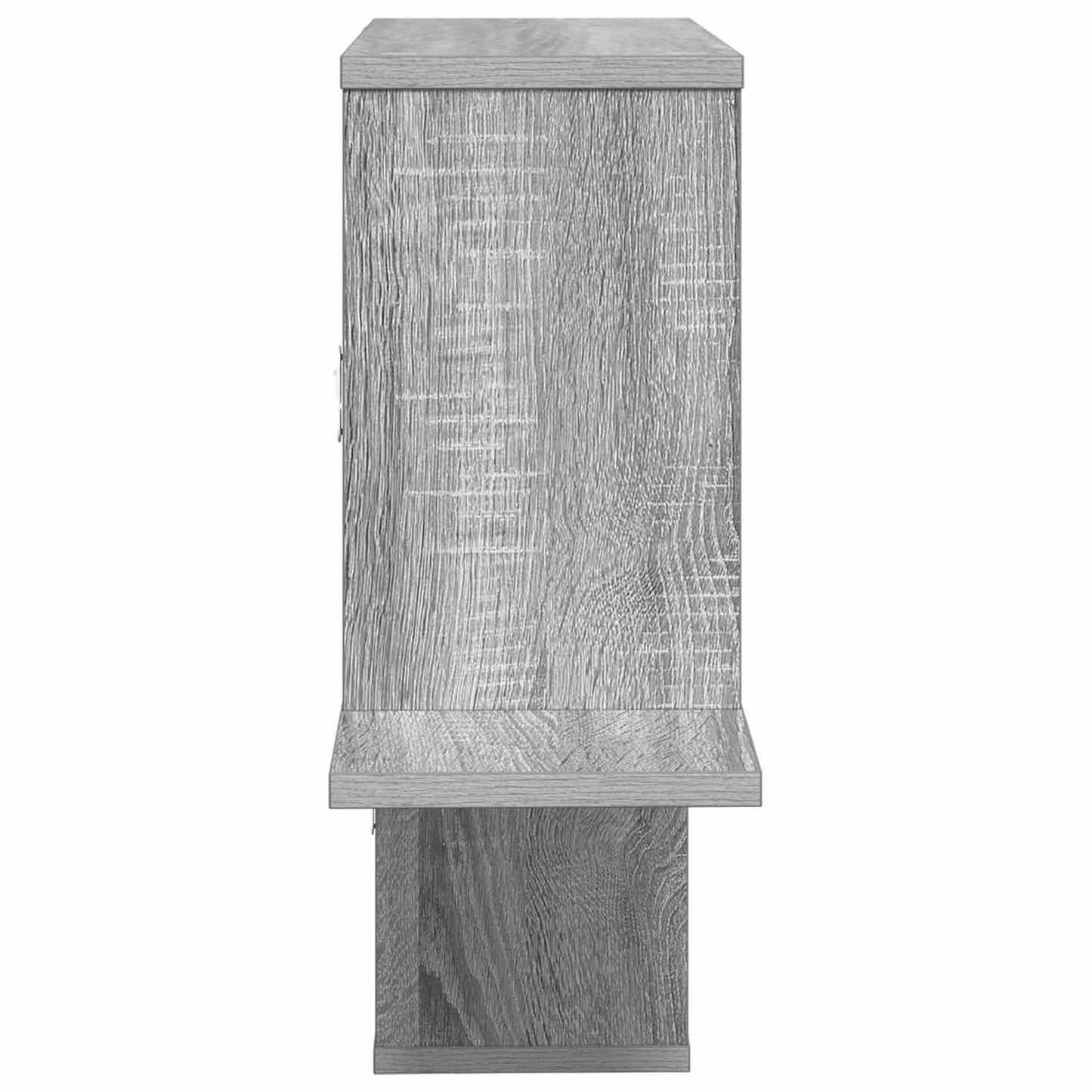 Vegghylle Grå Sonoma 122 x 18 x 60 cm Konstruert tre