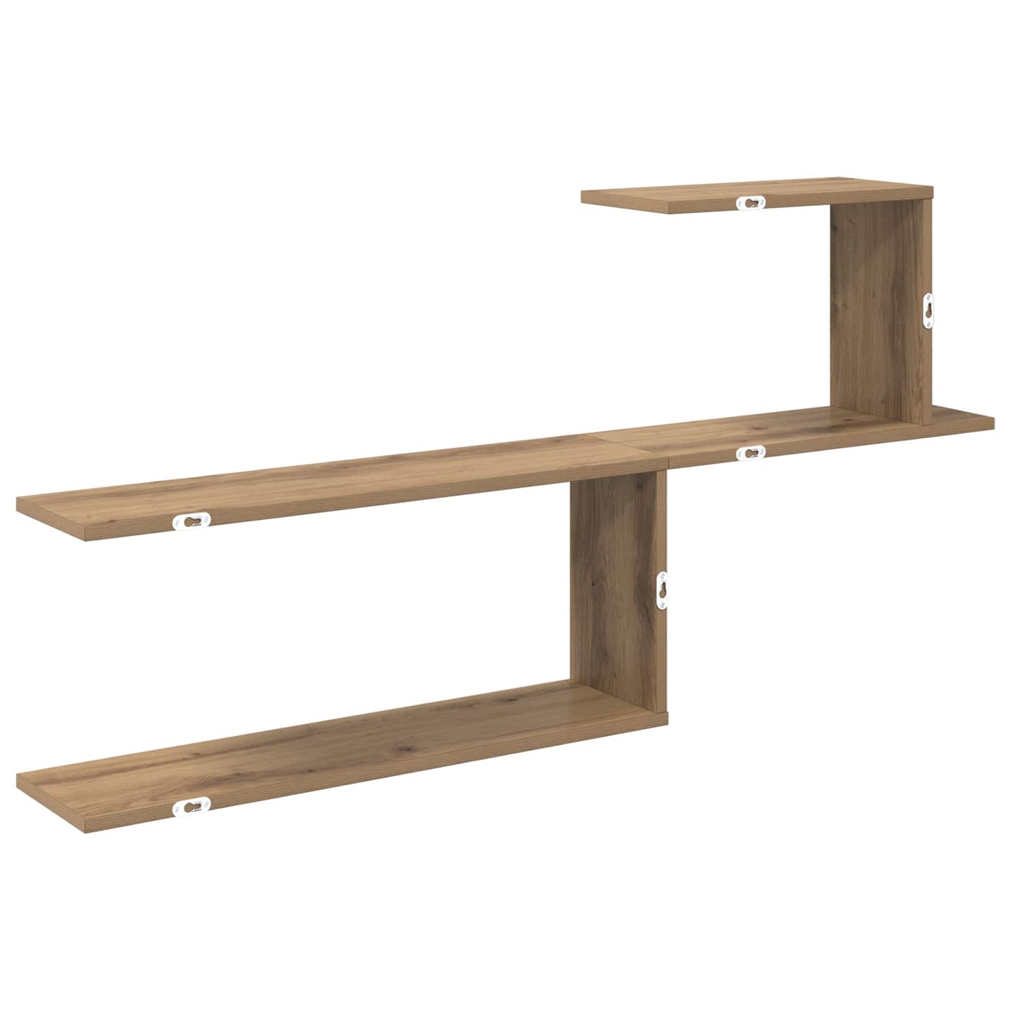 Vegghylle Artisan eik 122 x 18 x 60 cm Konstruert tre
