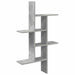 Vegghylle Betonggrå 61 x 15 x 102 cm Konstruert tre
