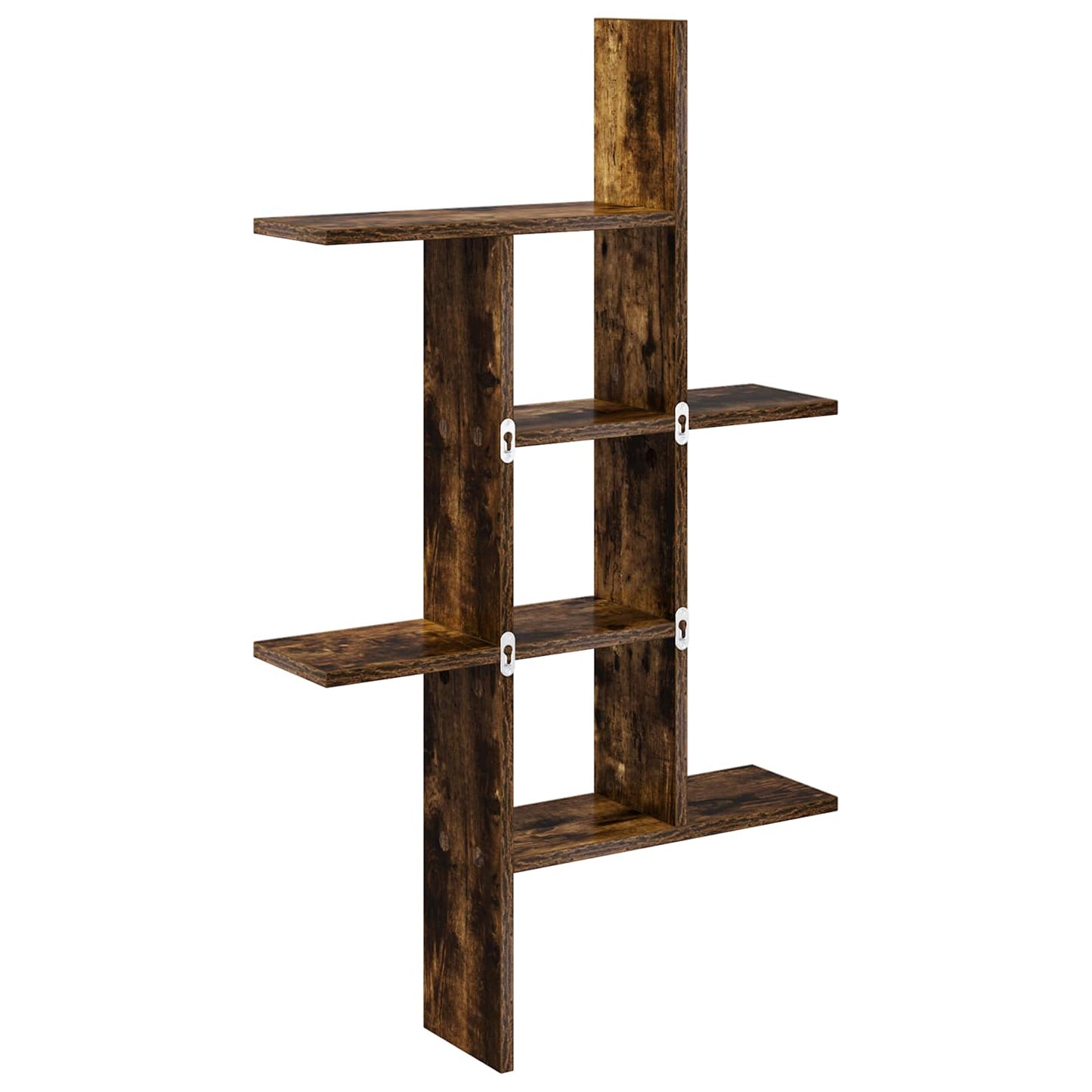 Vegghylle Røkt Eik 61 x 15 x 102 cm Konstruert tre