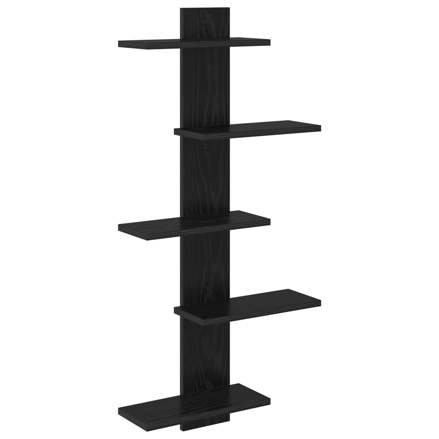 Vegghengt Flytende Hylle Svart eik 48,5 x 15 x 101 cm