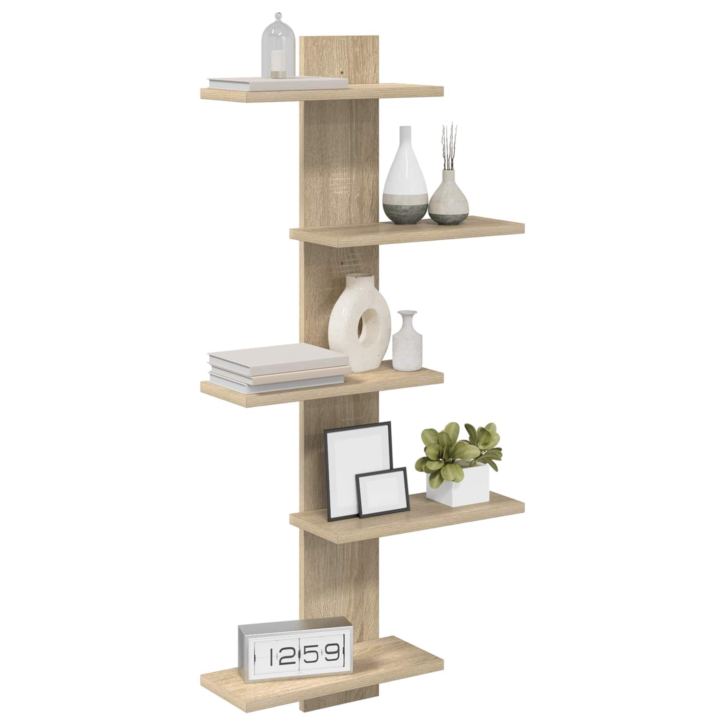 Vegghengt Flytende Hylle Sonoma eik 48,5 x 15 x 101 cm