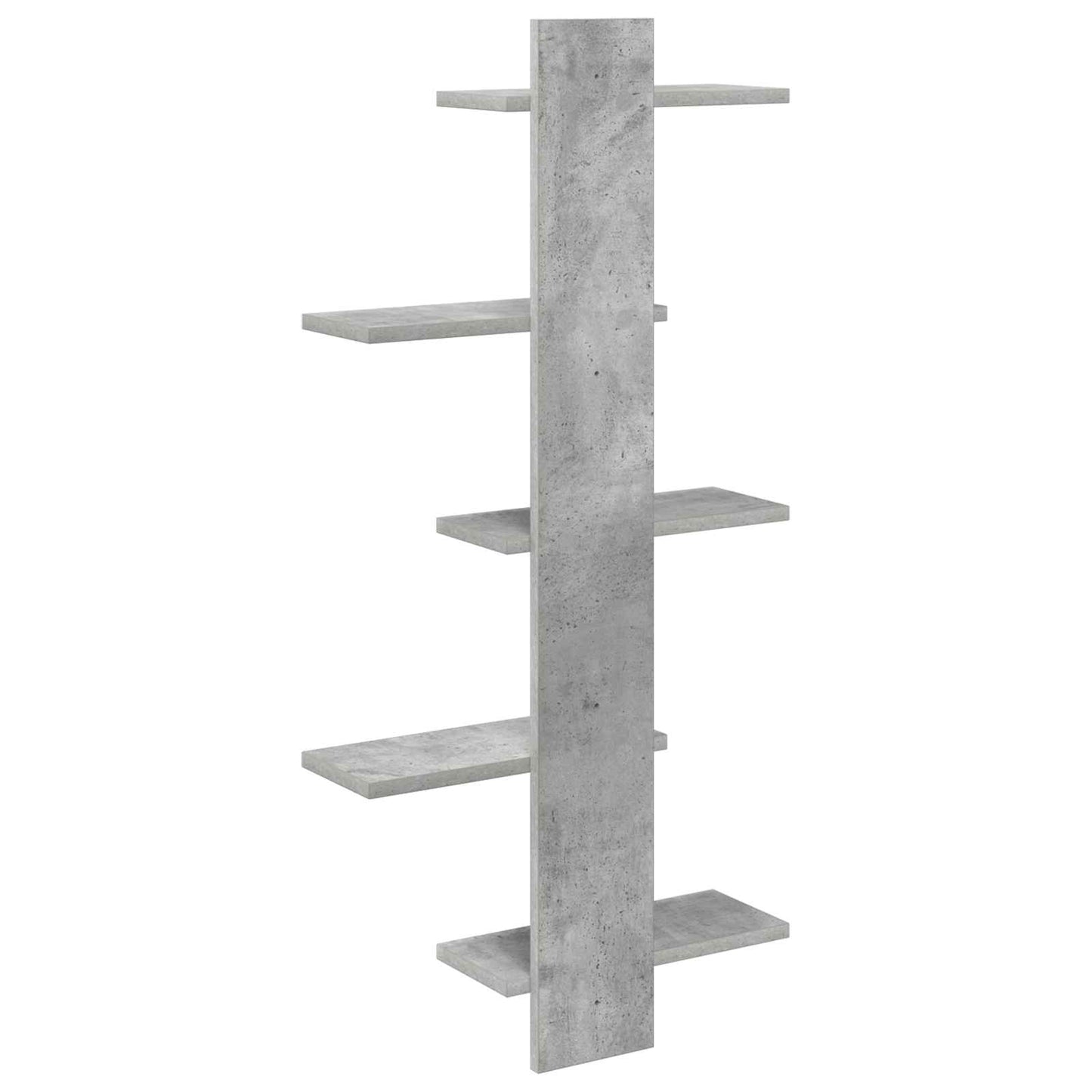 Vegghengt Flytende Hylle Betonggrå 48,5 x 15 x 101 cm