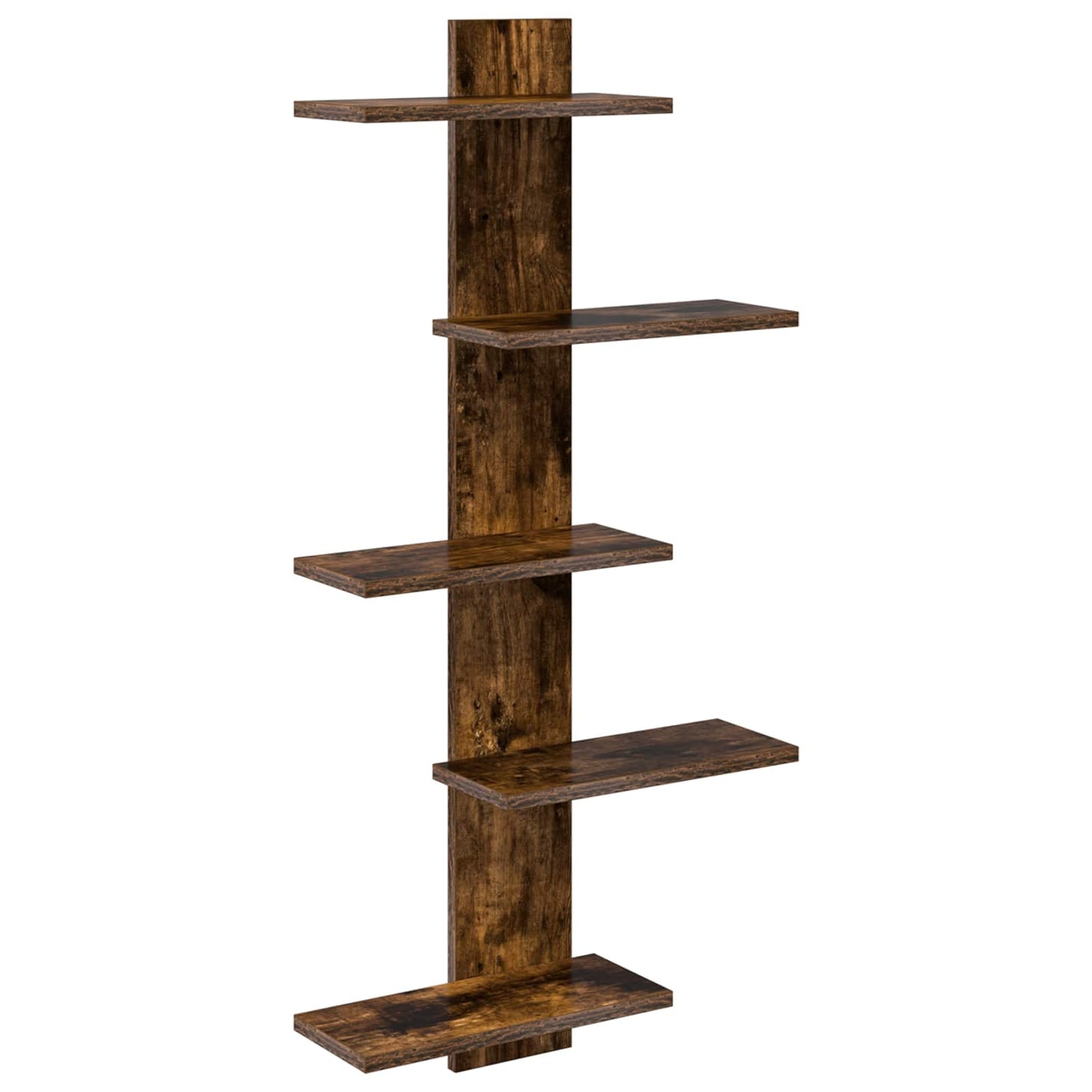 Vegghengt Flytende Hylle Røkt Eik 48,5 x 15 x 101 cm