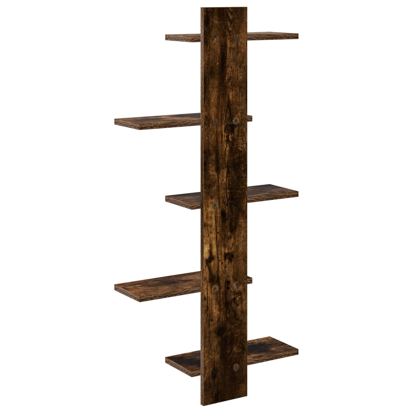 Vegghengt Flytende Hylle Røkt Eik 48,5 x 15 x 101 cm
