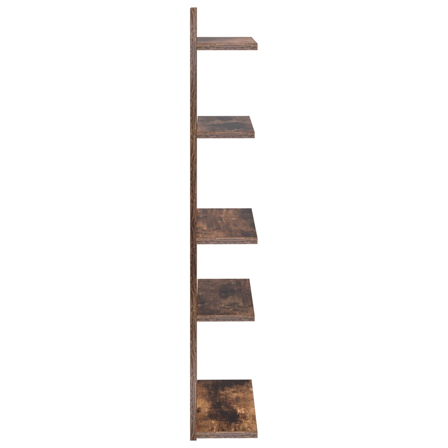 Vegghengt Flytende Hylle Røkt Eik 48,5 x 15 x 101 cm