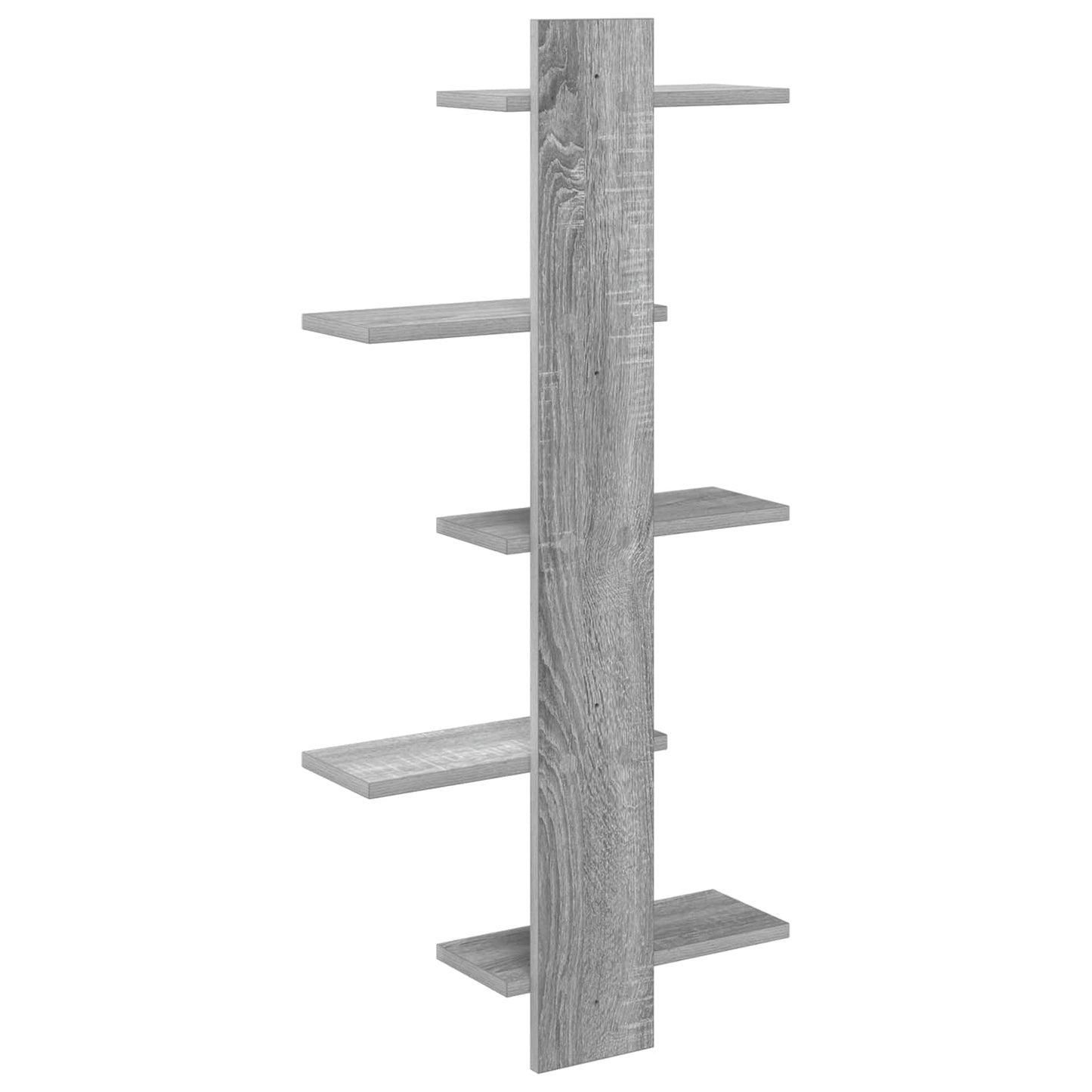 Vegghengt Flytende Hylle Grå Sonoma 48,5 x 15 x 101 cm