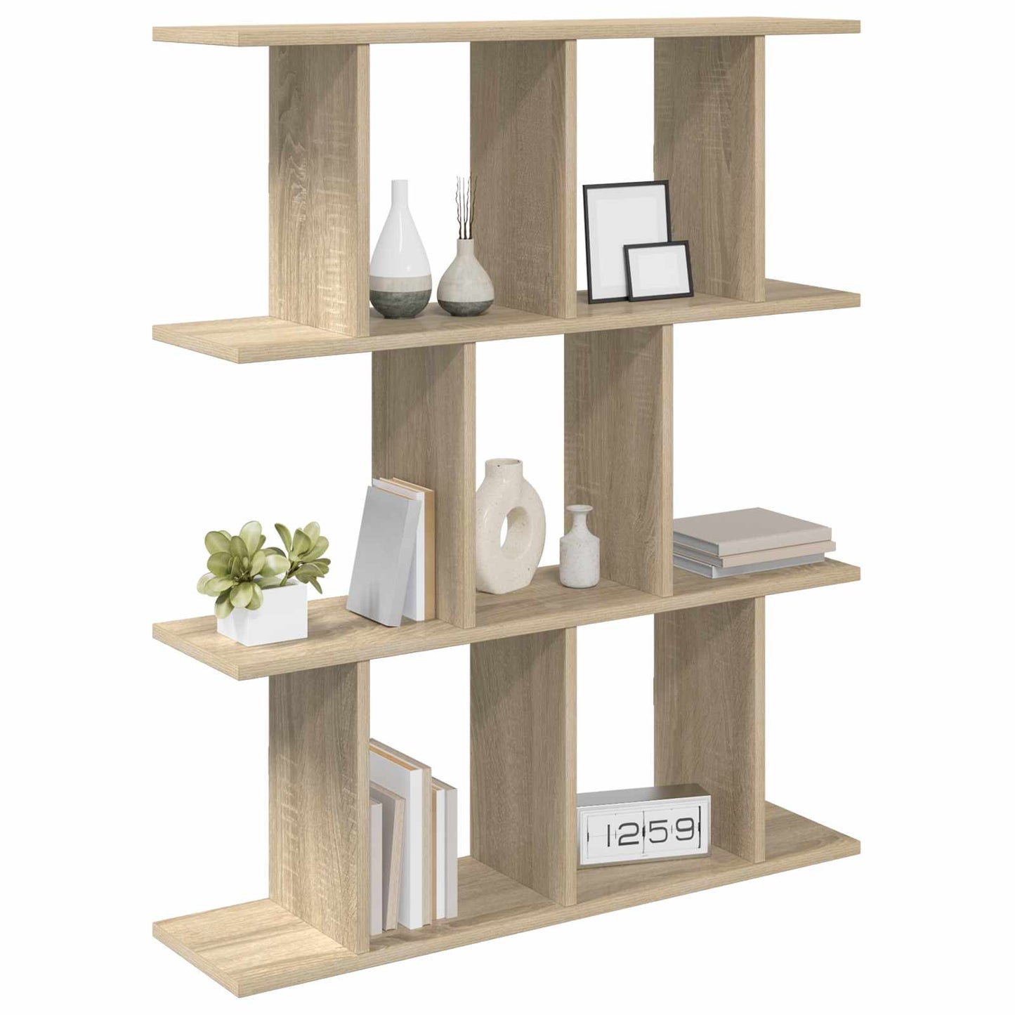 Vegghylle Sonoma eik 80 x 20 x 96 cm Konstruert tre