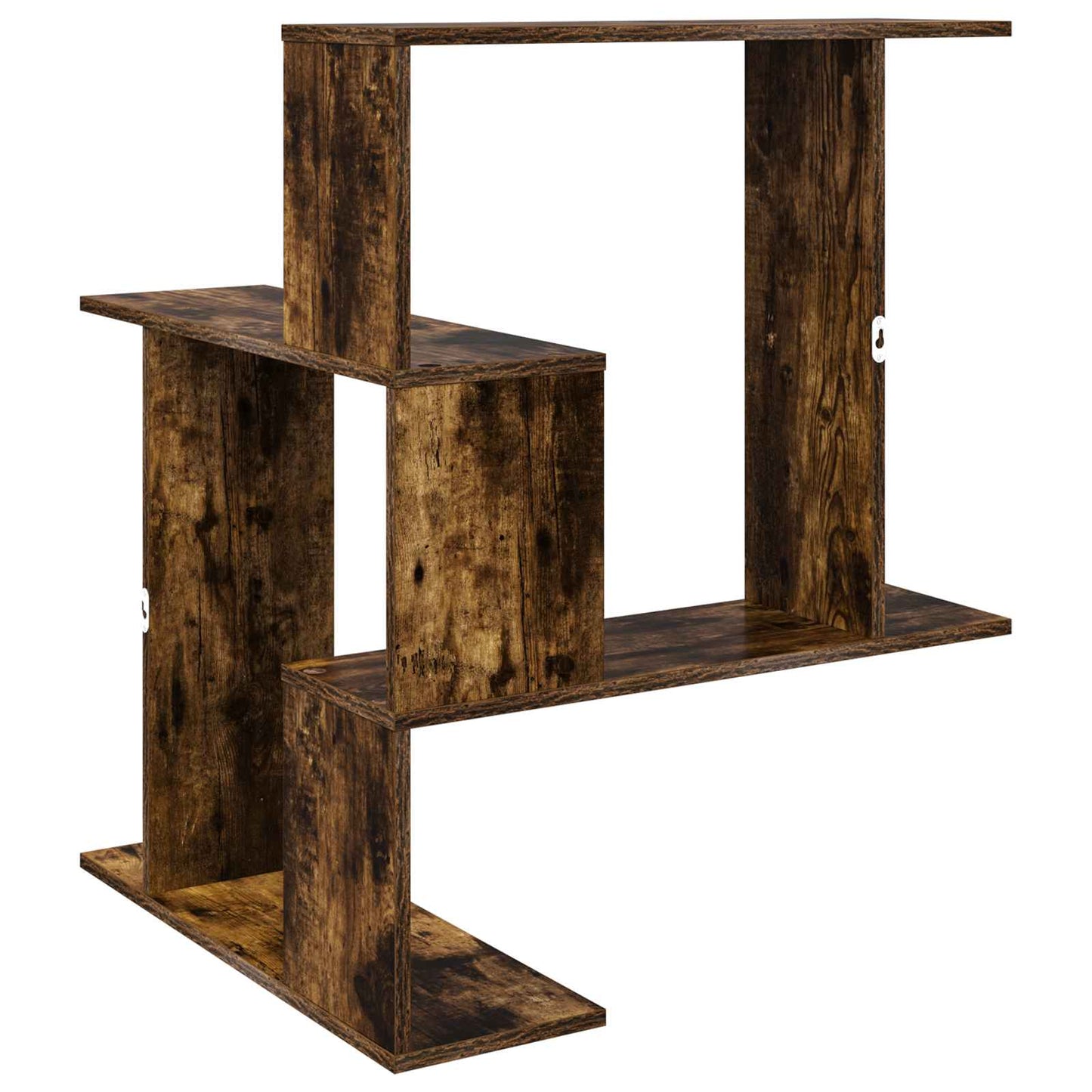 Vegghylle Røkt Eik 67 x 67 x 87 cm Konstruert tre