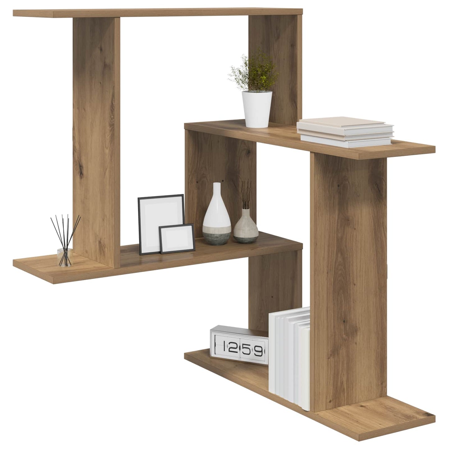 Vegghylle Artisan eik 67 x 67 x 87 cm Konstruert tre
