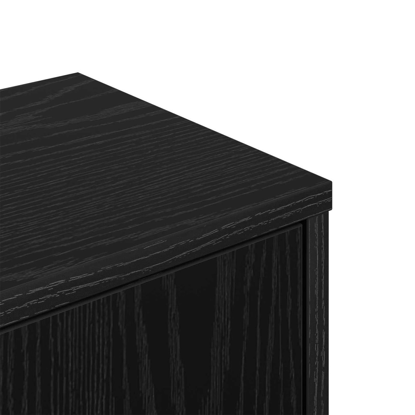 Vegghjørneskap Svart eik 48 x 48 x 120 cm Konstruert tre