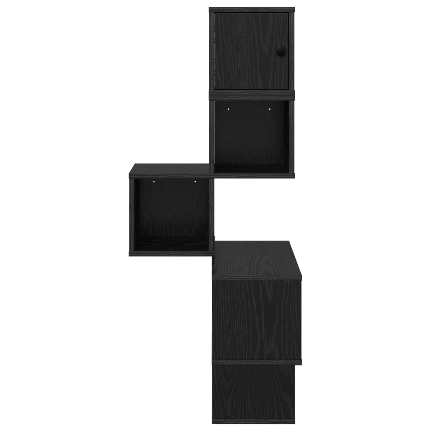 Vegghjørneskap Svart eik 48 x 48 x 120 cm Konstruert tre