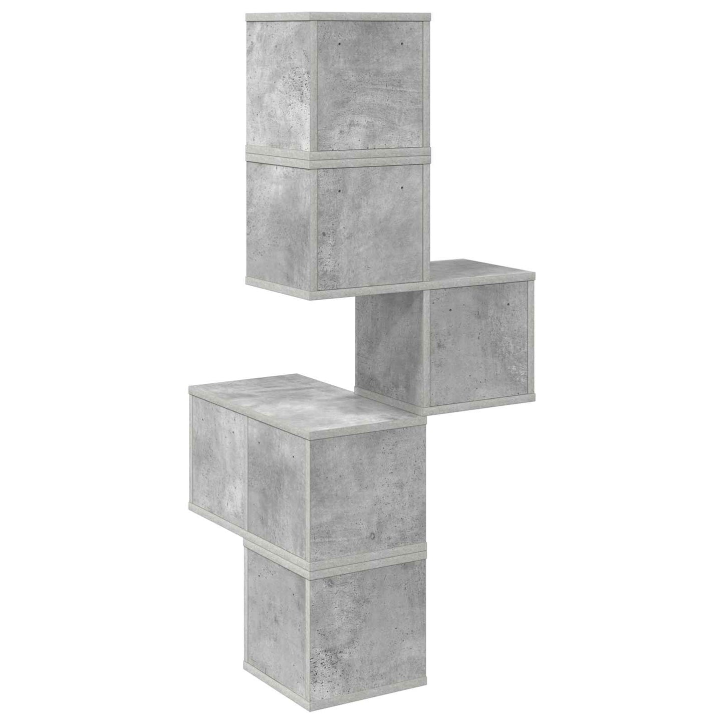 Vegghjørneskap Betonggrå 48 x 48 x 120 cm Konstruert tre