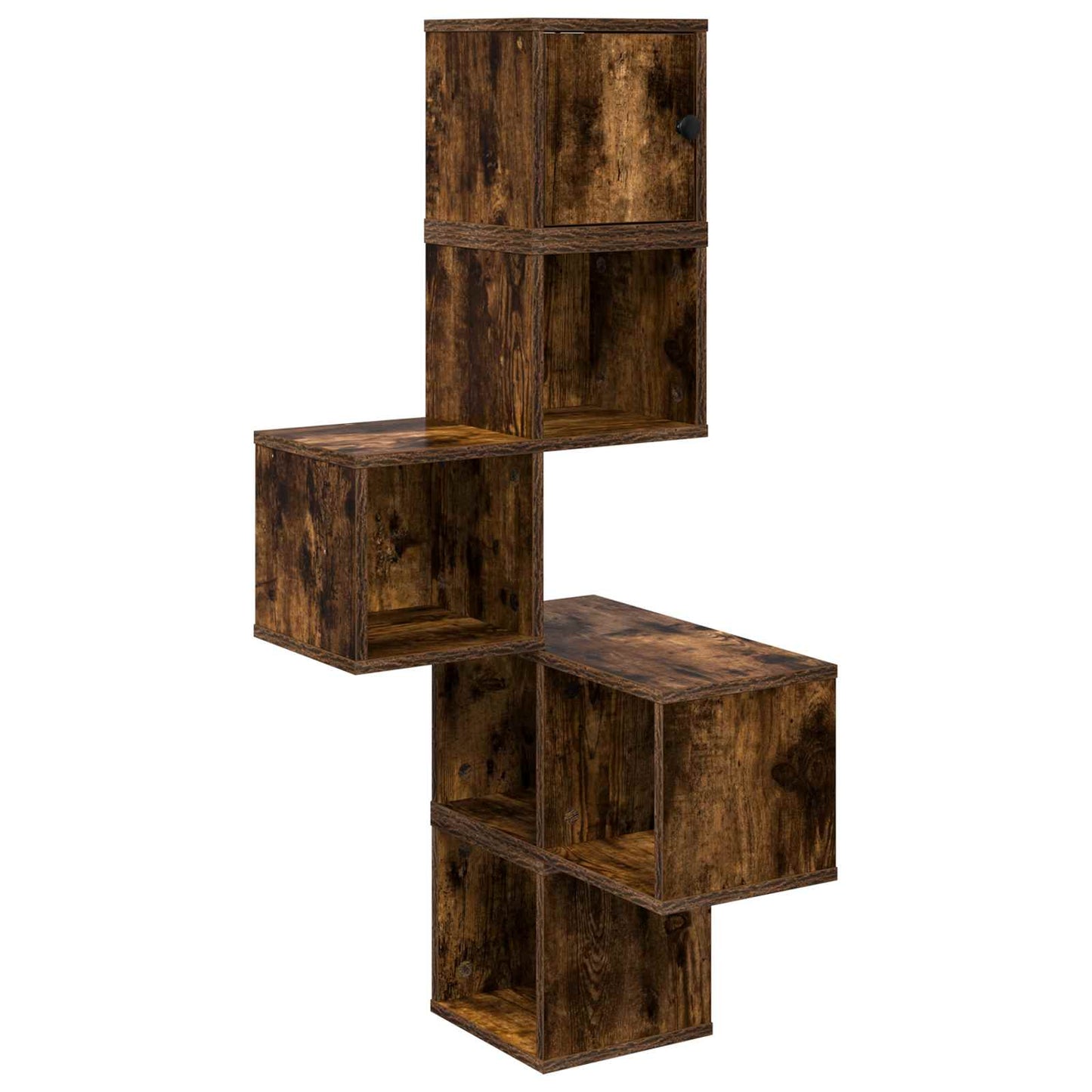 Vegghjørneskap Røkt Eik 48 x 48 x 120 cm Konstruert tre