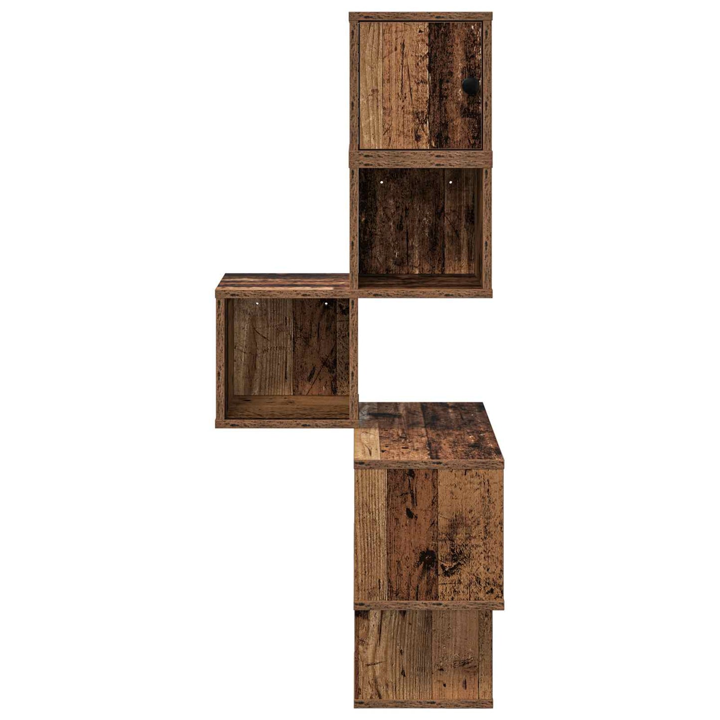 Vegghjørneskap Gammelt tre 48 x 48 x 120 cm Konstruert tre