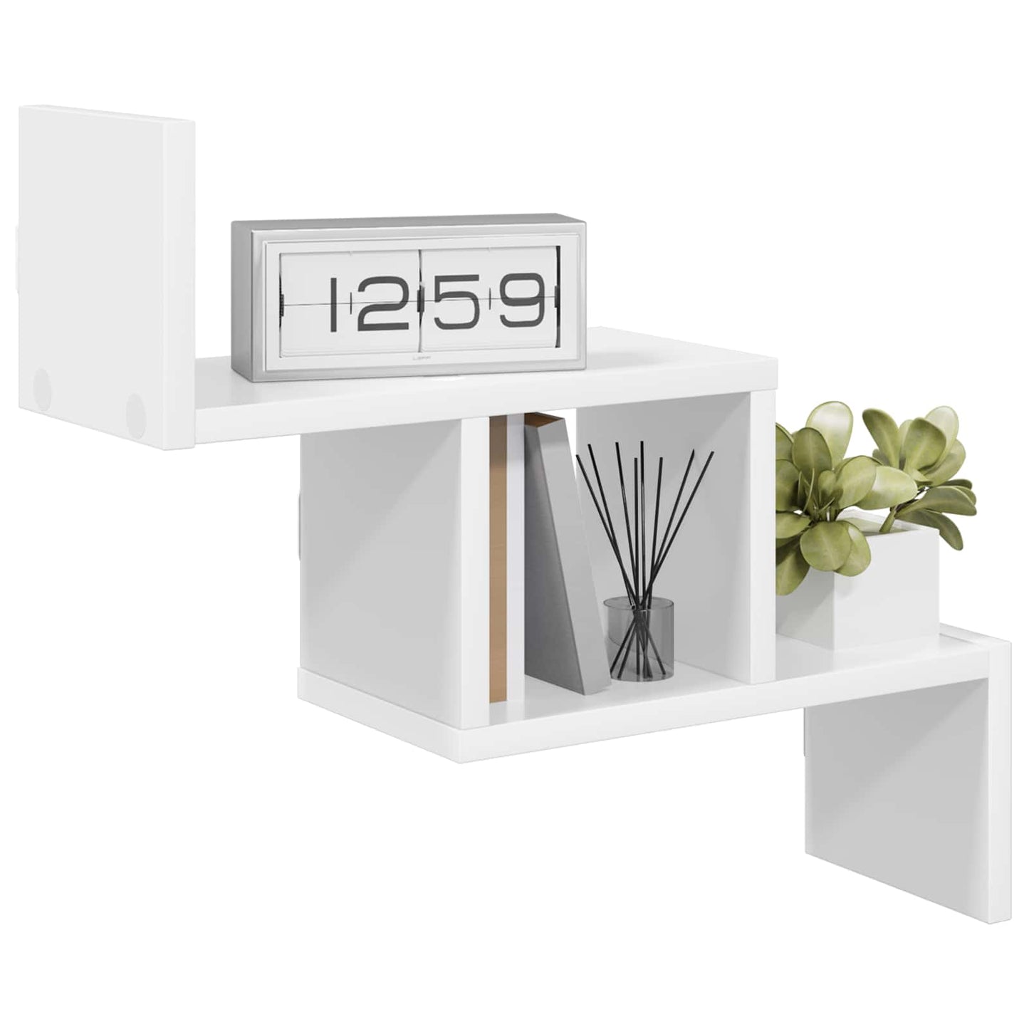 Vegghylle Hvit 48 x 15 x 42 cm Konstruert tre