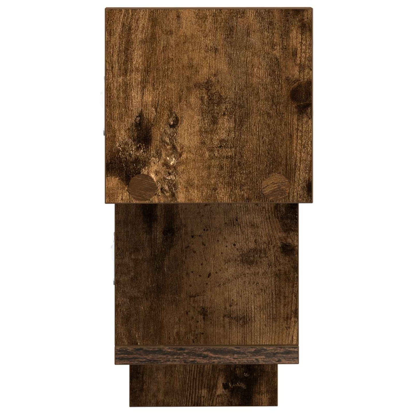 Vegghylle Røkt Eik 48 x 15 x 42 cm Konstruert tre