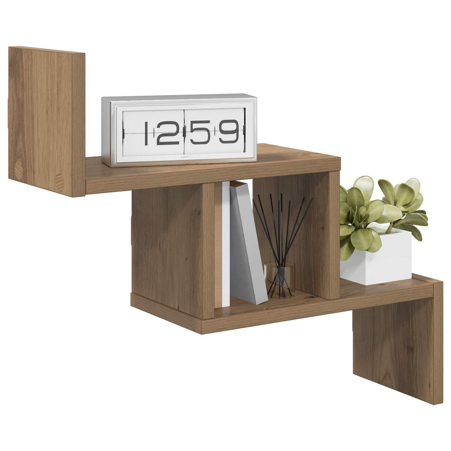 Vegghylle Artisan eik 48 x 15 x 42 cm Konstruert tre