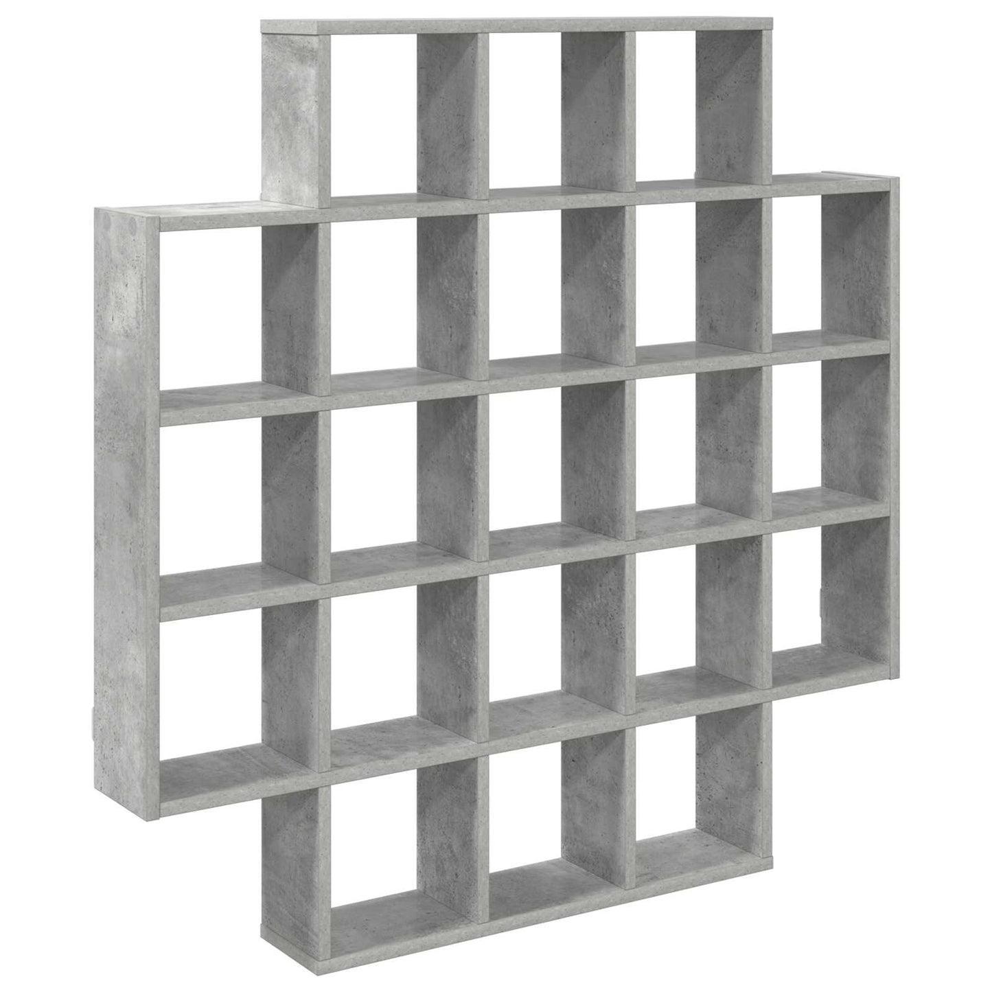 Vegghylle Betonggrå 100 x 13 x 100 cm Konstruert tre