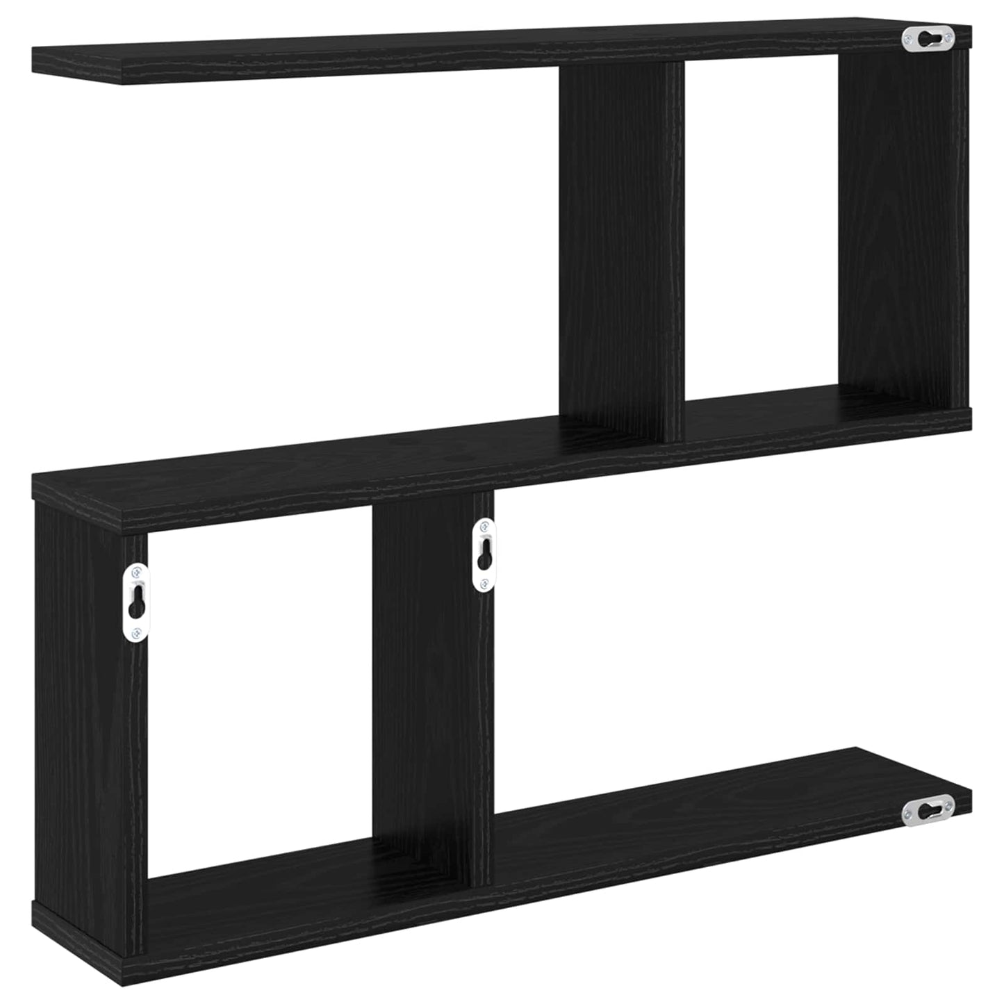 Vegghylle Svart eik 60 x 12 x 50,5 cm Konstruert tre