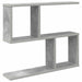 Vegghylle Betonggrå 60 x 12 x 50,5 cm Konstruert tre
