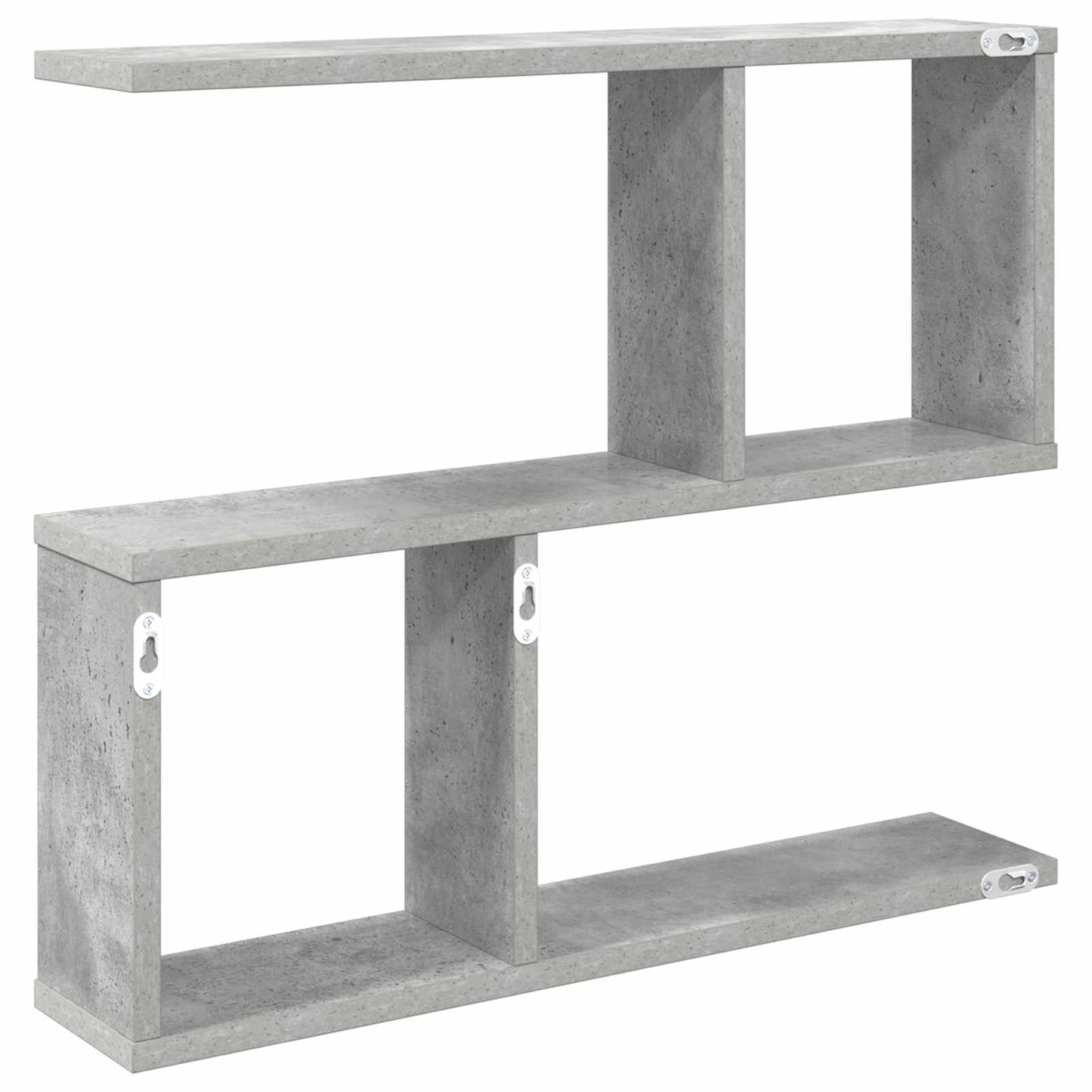 Vegghylle Betonggrå 60 x 12 x 50,5 cm Konstruert tre