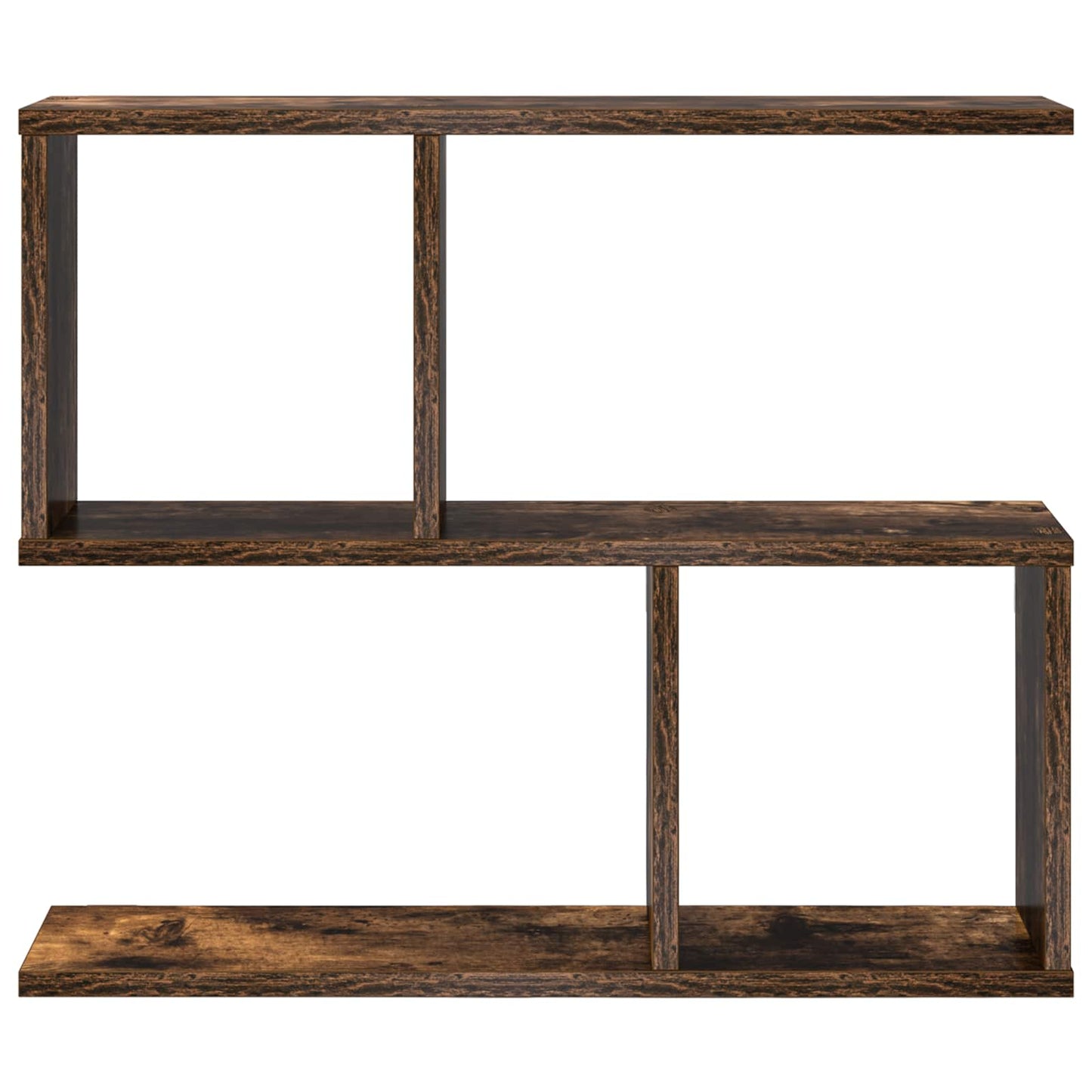 Vegghylle Røkt Eik 60 x 12 x 50,5 cm Konstruert tre