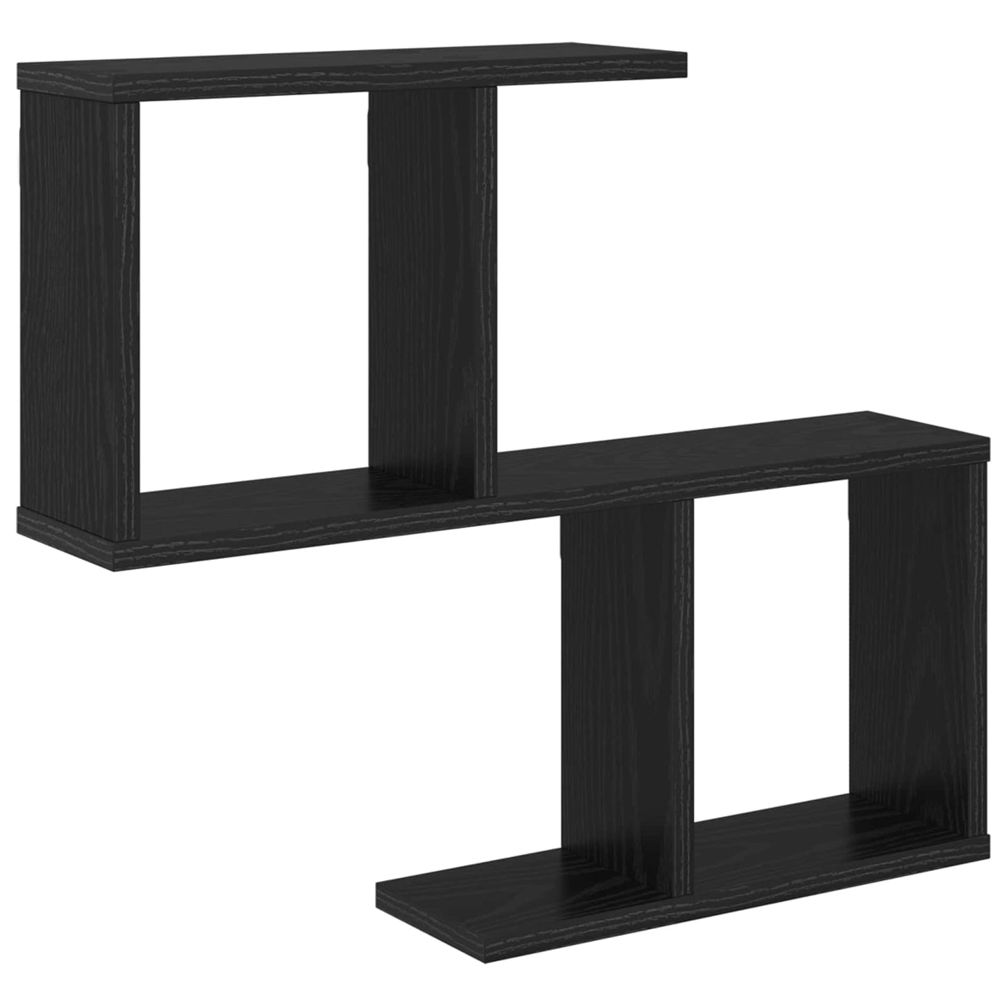 Vegghylle Svart eik 60 x 12 x 50,5 cm Konstruert tre