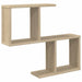 Vegghylle Sonoma eik 60 x 12 x 50,5 cm Konstruert tre