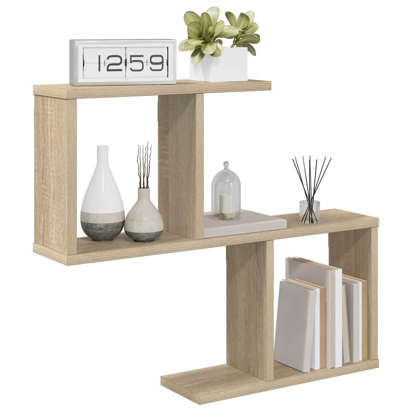 Vegghylle Sonoma eik 60 x 12 x 50,5 cm Konstruert tre