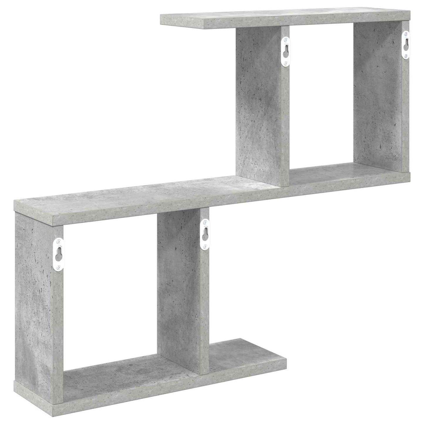 Vegghylle Betonggrå 60 x 12 x 50,5 cm Konstruert tre