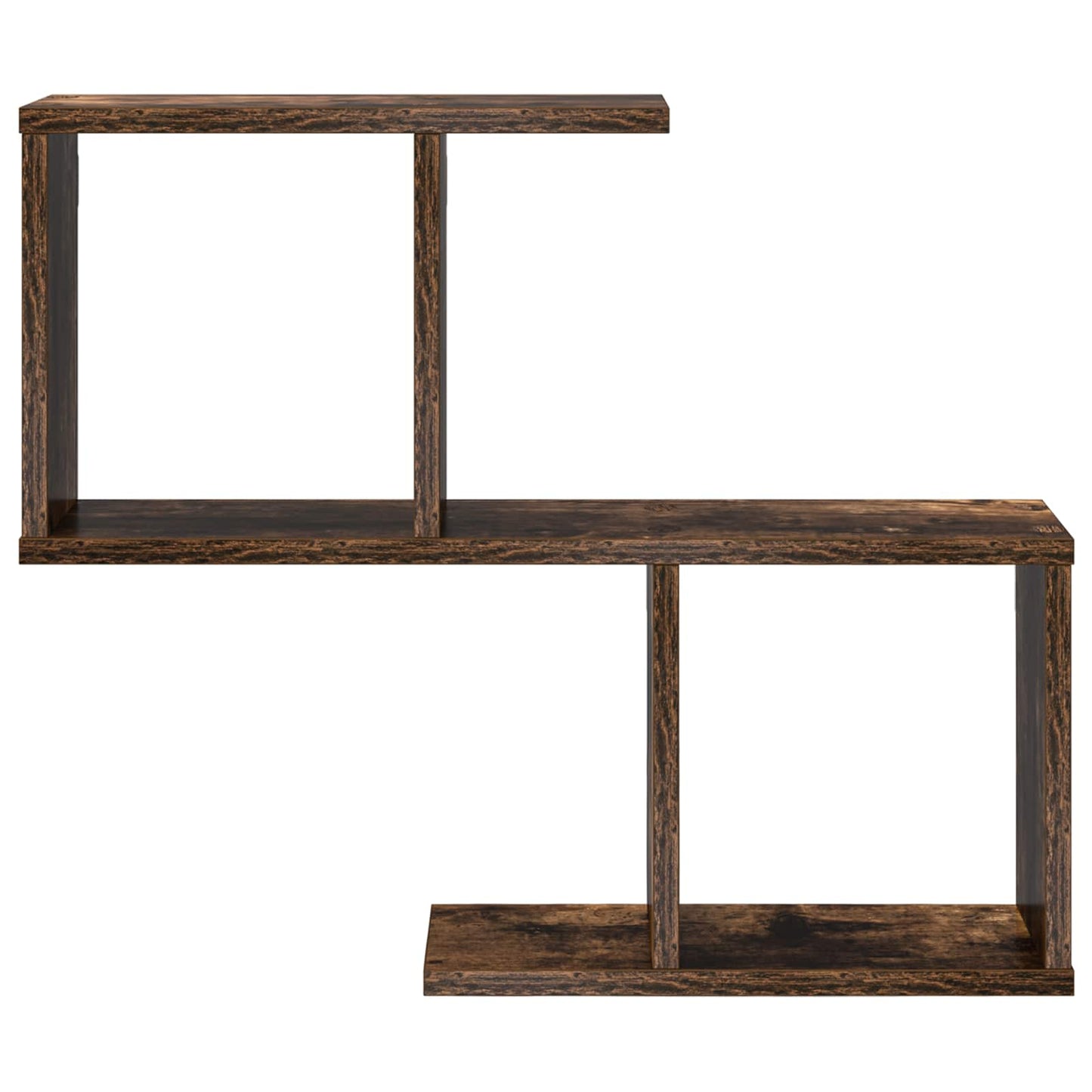 Vegghylle Røkt Eik 60 x 12 x 50,5 cm Konstruert tre