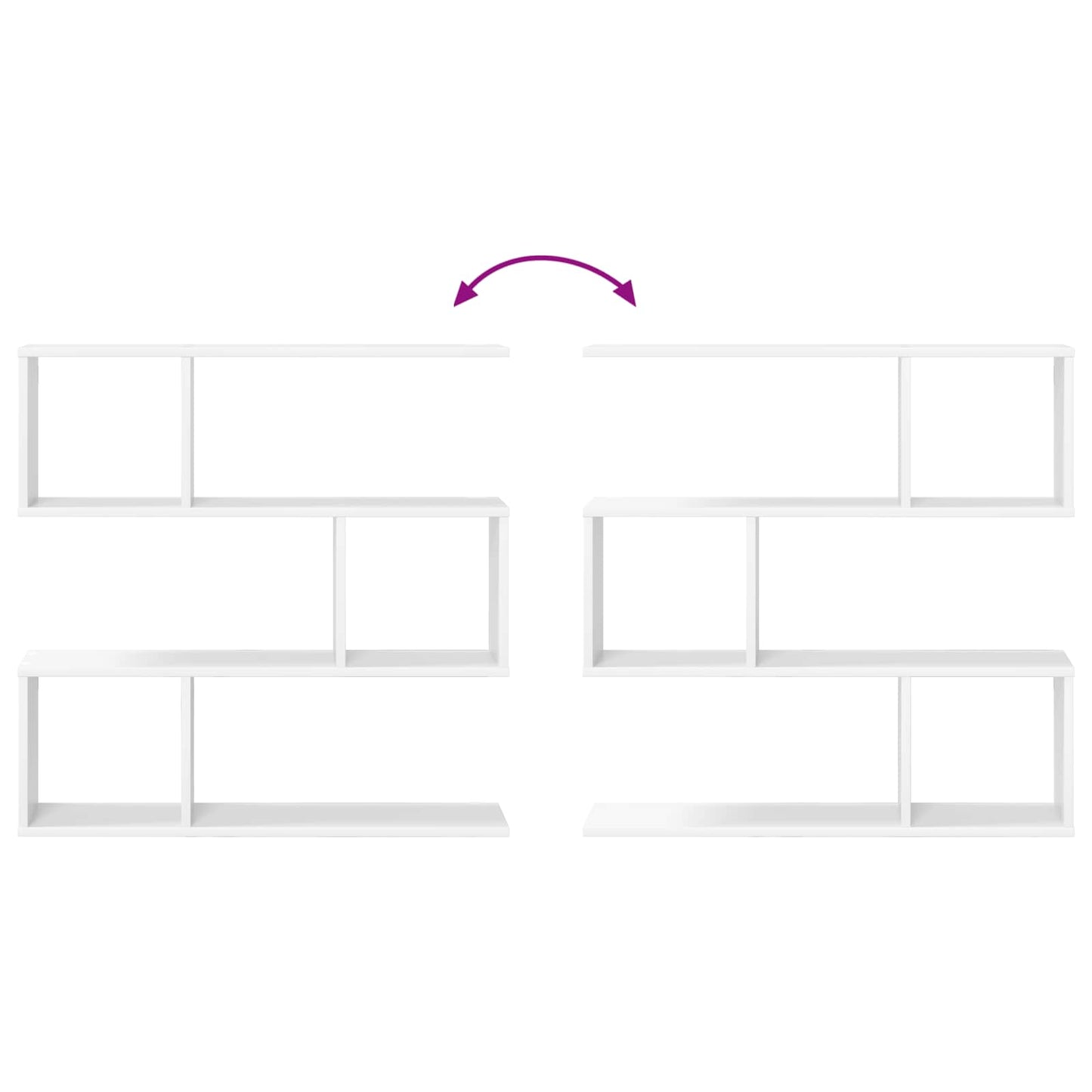 Vegghylle Hvit 80 x 12 x 79,5 cm Konstruert tre