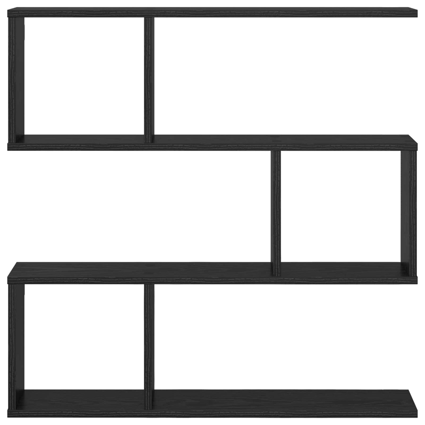 Vegghylle Svart eik 80 x 12 x 79,5 cm Konstruert tre