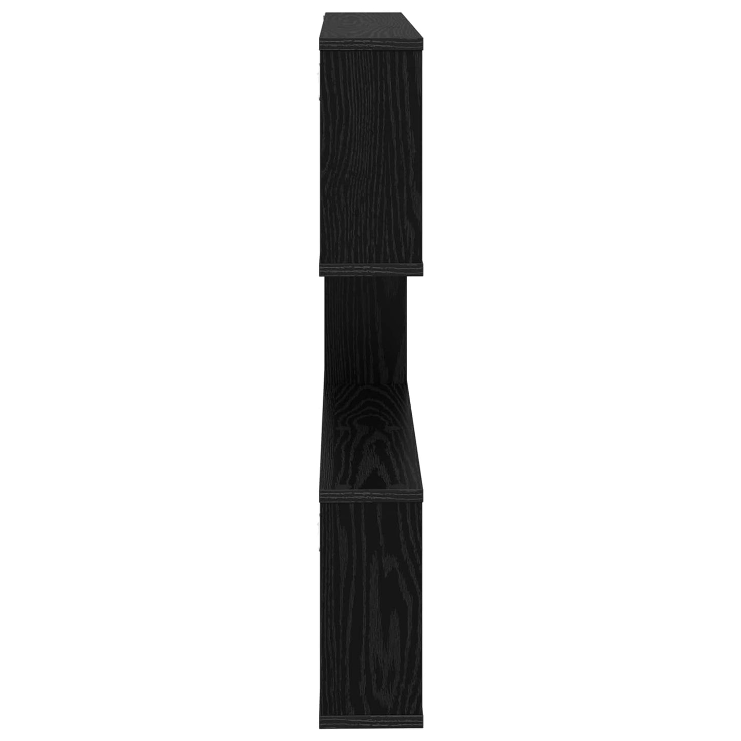 Vegghylle Svart eik 80 x 12 x 79,5 cm Konstruert tre