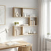 Vegghylle Sonoma eik 80 x 12 x 79,5 cm Konstruert tre