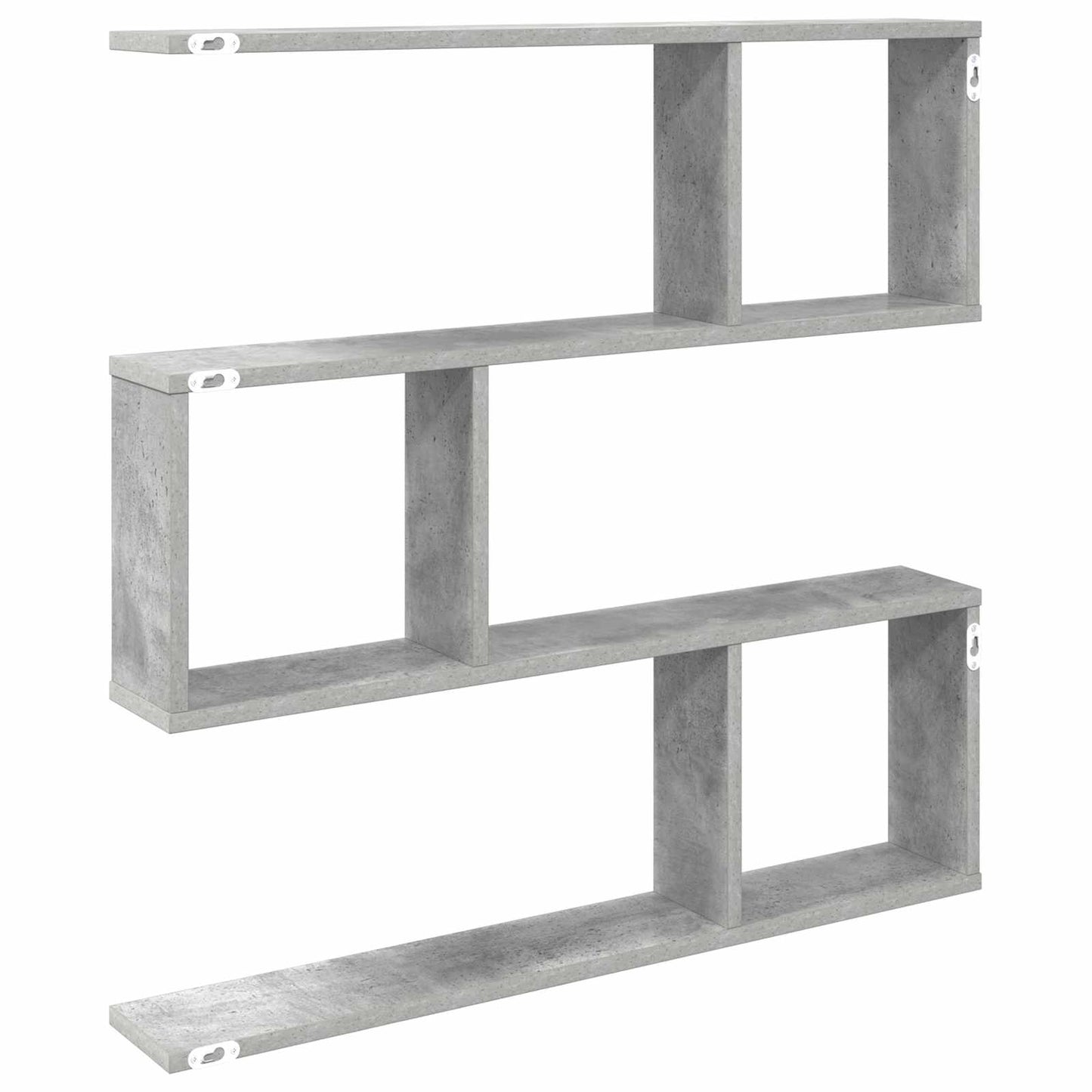 Vegghylle Betonggrå 80 x 12 x 79,5 cm Konstruert tre