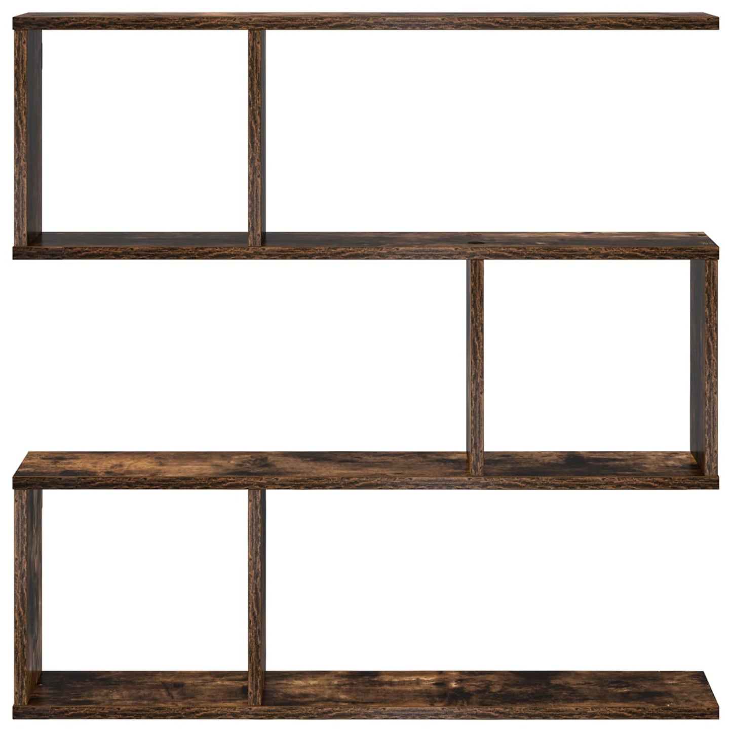 Vegghylle Røkt Eik 80 x 12 x 79,5 cm Konstruert tre