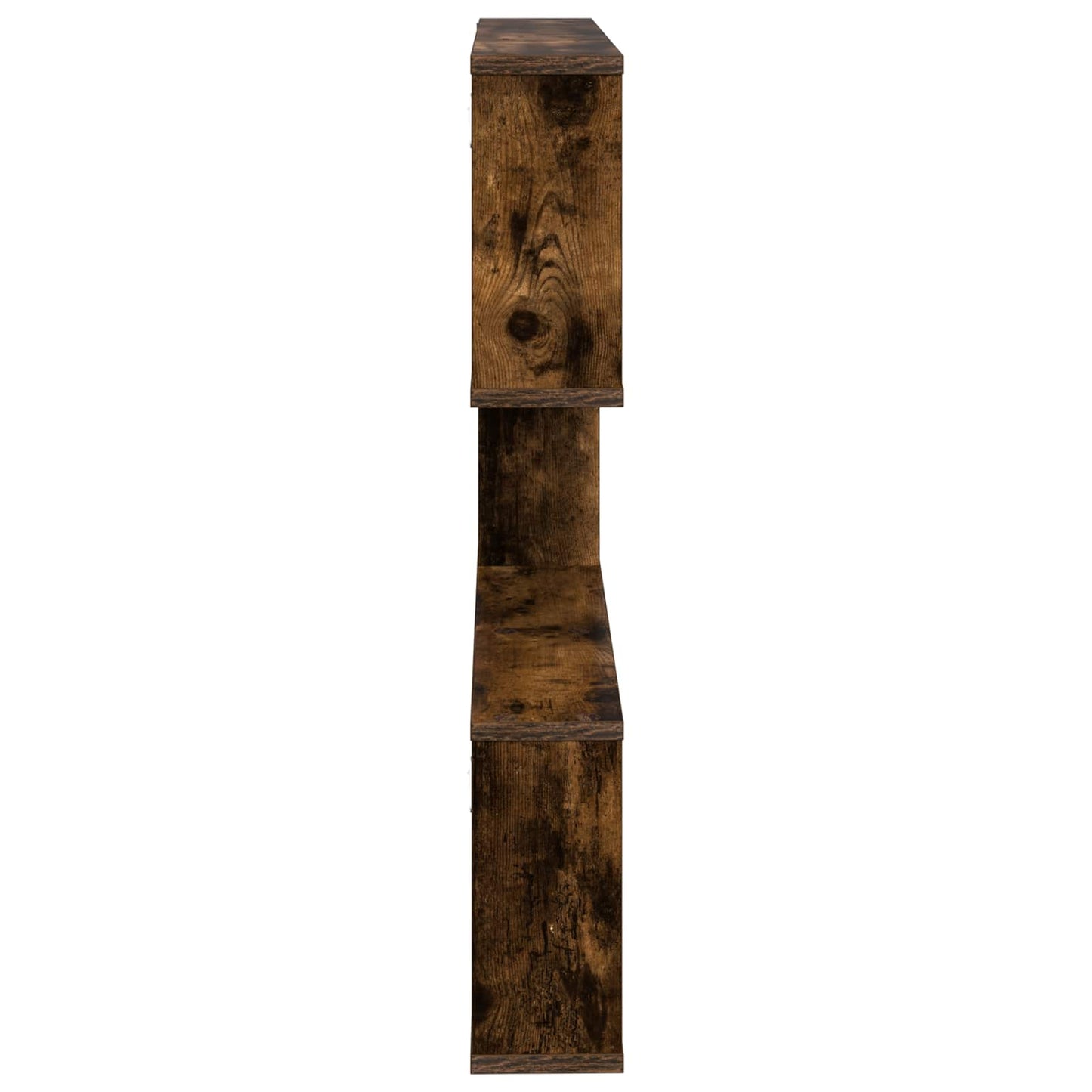 Vegghylle Røkt Eik 80 x 12 x 79,5 cm Konstruert tre