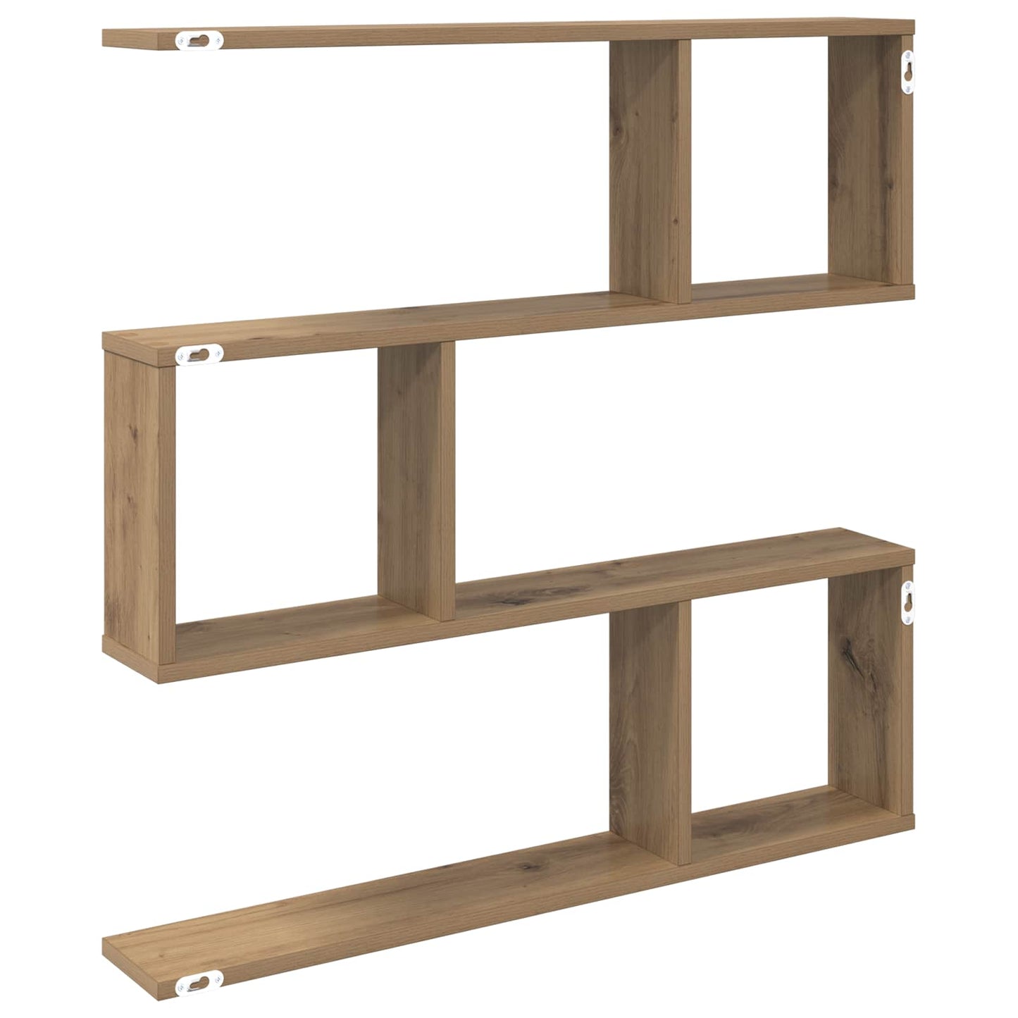 Vegghylle Artisan eik 80 x 12 x 79,5 cm Konstruert tre