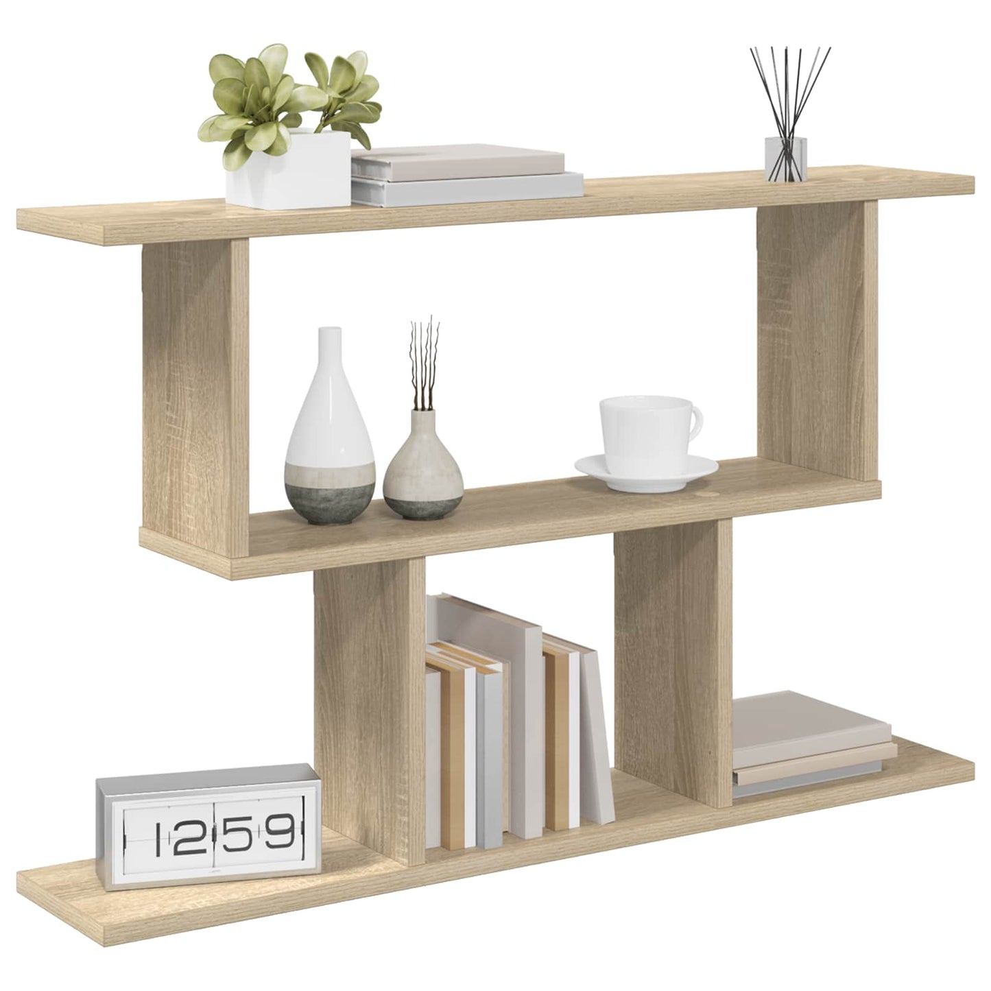 Vegghylle Sonoma eik 80 x 15 x 50,5 cm Konstruert tre