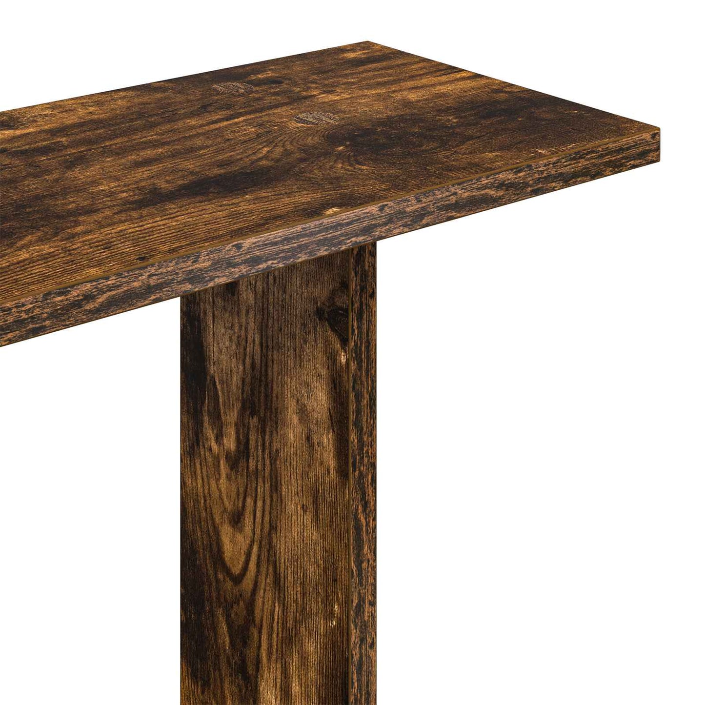 Vegghylle Røkt Eik 80 x 15 x 50,5 cm Konstruert tre